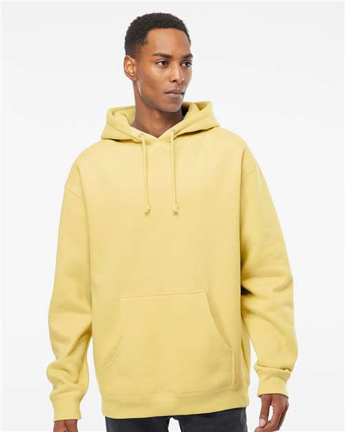 Independent Trading Co. Heavyweight Hooded Sweatshirt IND4000 Light Pink Custom Embroidered Business Logo
