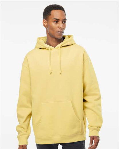 Independent Trading Co. Heavyweight Hooded Sweatshirt IND4000 Light Pink Custom Embroidered Business Logo