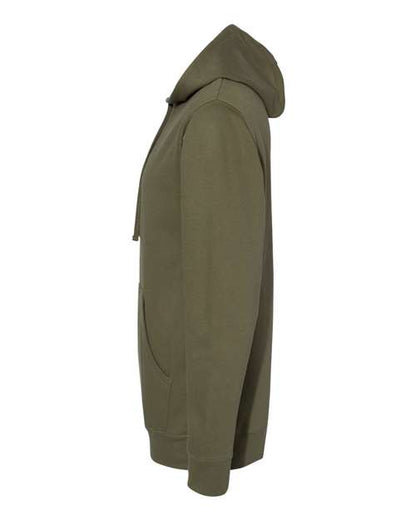 Independent Trading Co. Midweight Hooded Sweatshirt SS4500 Army Custom Embroidered Business Logo