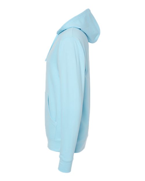 Independent Trading Co. Midweight Hooded Sweatshirt SS4500 Blue Aqua Custom Embroidered Business Logo