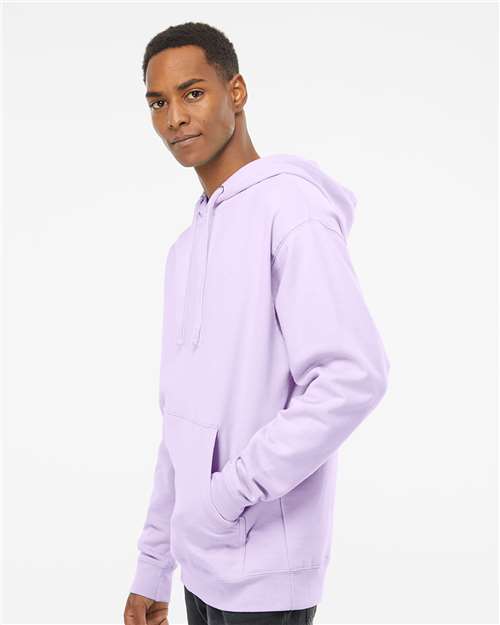 Independent Trading Co. Midweight Hooded Sweatshirt SS4500 Lavender Custom Embroidered Business Logo