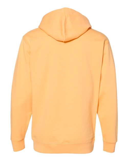 Independent Trading Co. Midweight Hooded Sweatshirt SS4500 Peach Custom Embroidered Business Logo