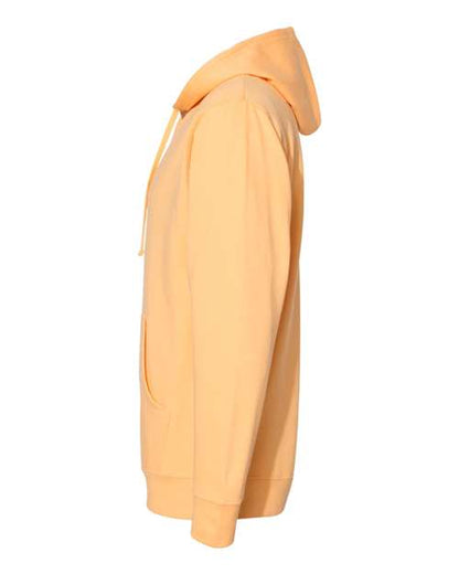 Independent Trading Co. Midweight Hooded Sweatshirt SS4500 Peach Custom Embroidered Business Logo