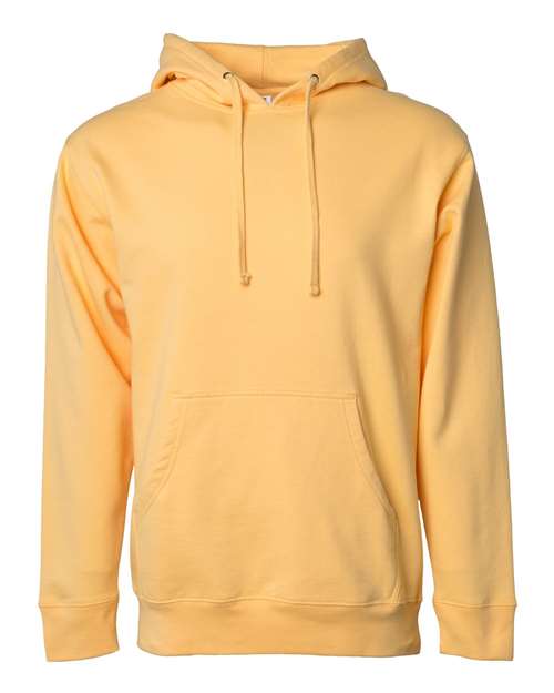 Independent Trading Co. Midweight Hooded Sweatshirt SS4500 Orange Custom Embroidered Business Logo
