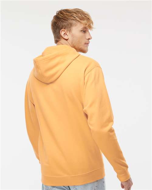 Independent Trading Co. Midweight Hooded Sweatshirt SS4500 Peach Custom Embroidered Business Logo