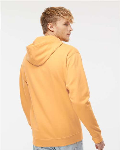 Independent Trading Co. Midweight Hooded Sweatshirt SS4500 Peach Custom Embroidered Business Logo