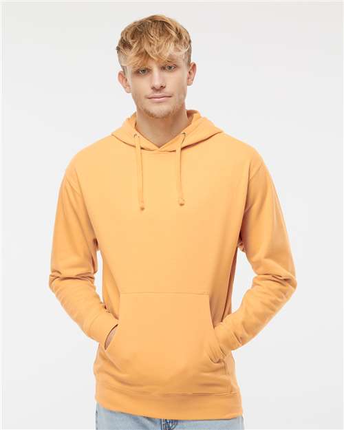 Custom Embroidered  Independent Trading Co. Midweight Hooded Sweatshirt SS4500 Peach