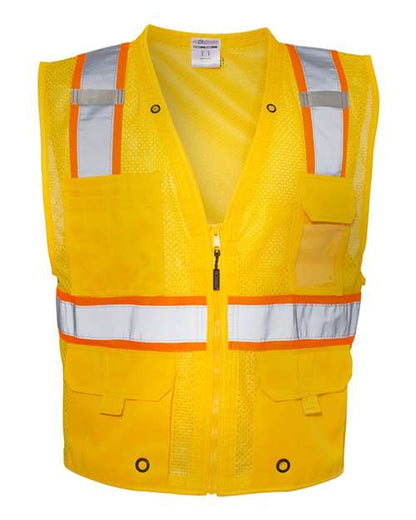 Kishigo EV Series® Enhanced Visibility Multi-Pocket Mesh Vest B100-111