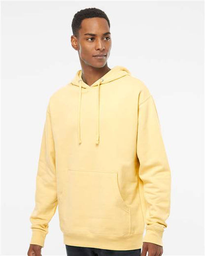 Independent Trading Co. Midweight Hooded Sweatshirt SS4500 Light Pink Custom Embroidered Business Logo