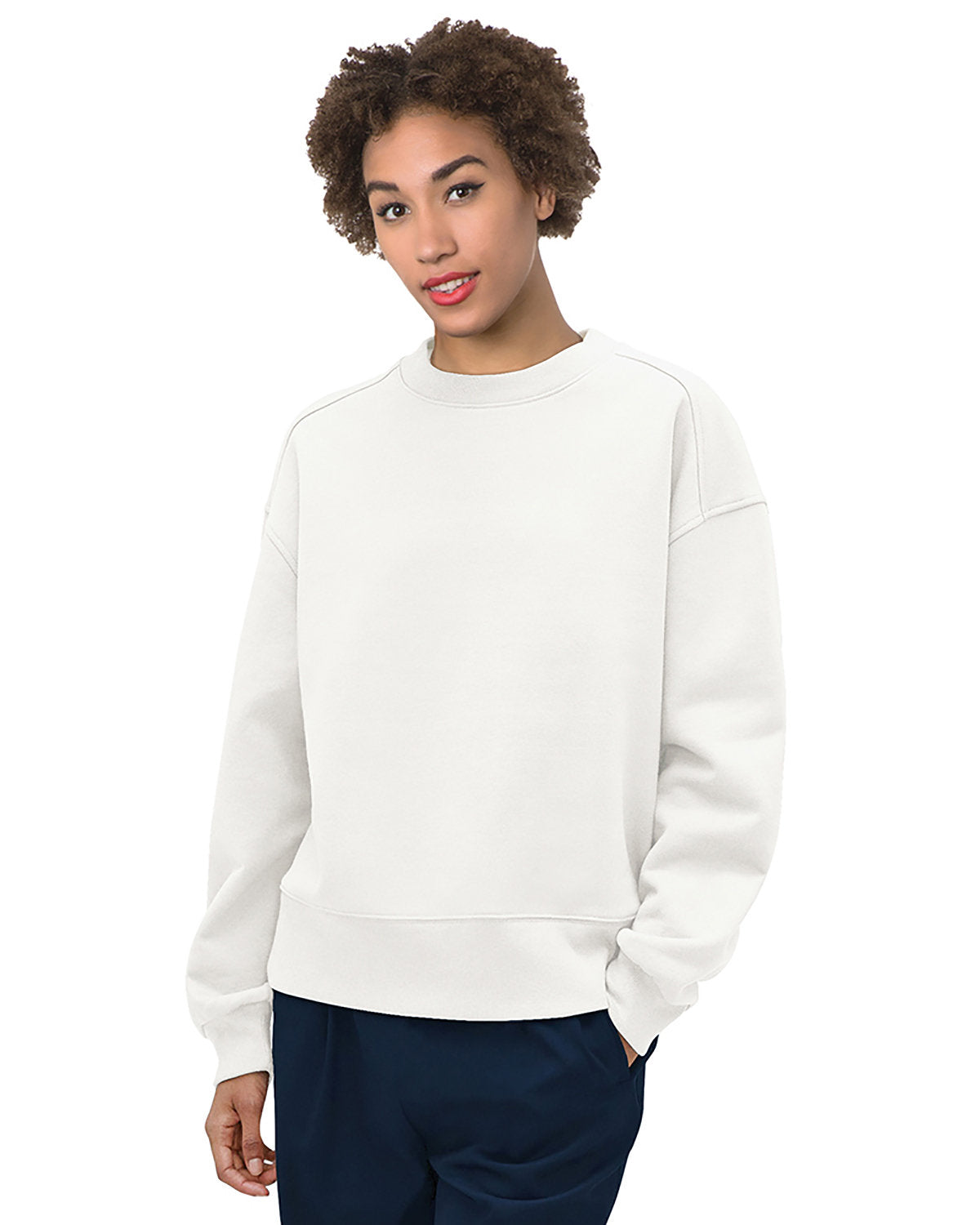 Bayside Ladies' USA Made Crewneck Sweatshirt 7702BA