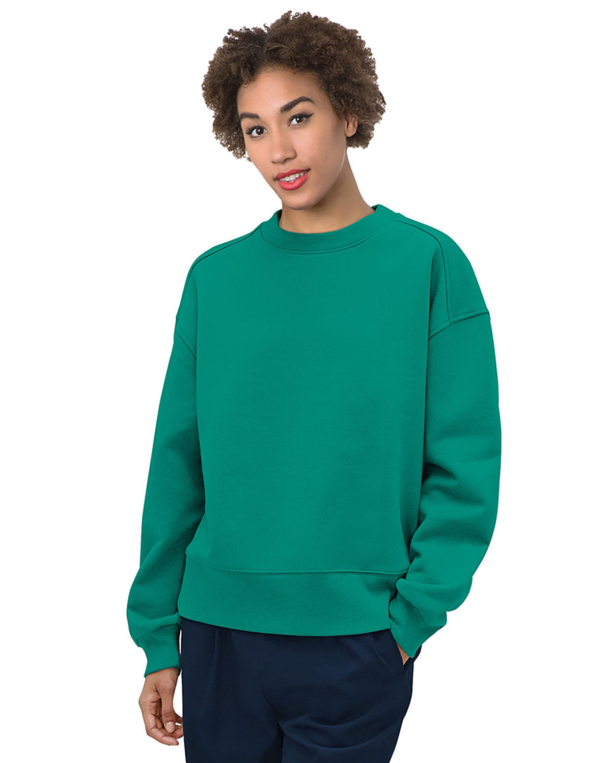 Bayside Ladies' USA Made Crewneck Sweatshirt 7702BA