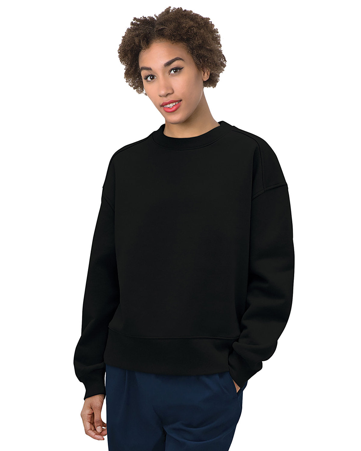 Bayside Ladies' USA Made Crewneck Sweatshirt 7702BA