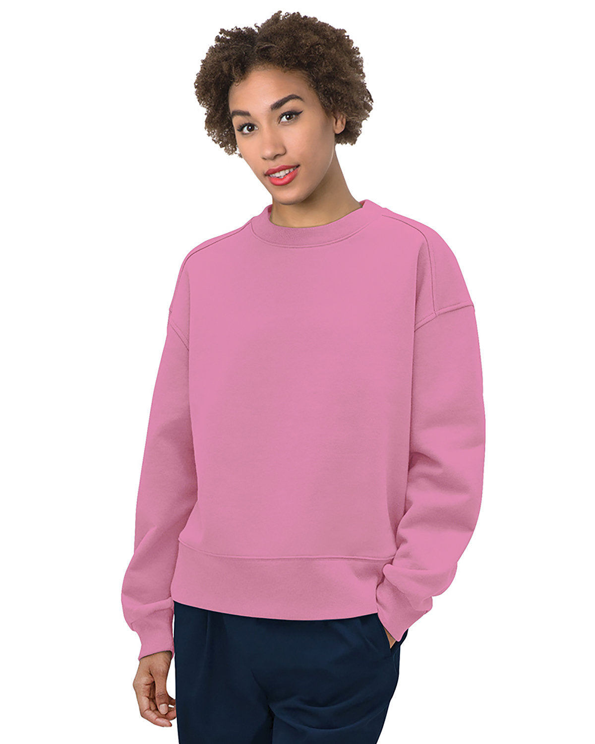 Bayside Ladies' USA Made Crewneck Sweatshirt 7702BA