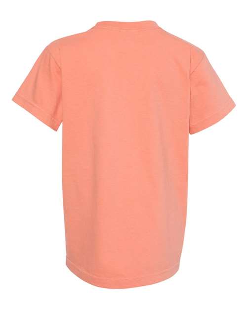 Comfort Colors Garment-Dyed Youth Heavyweight T-Shirt 9018 Seafoam Custom Embroidered Business Logo
