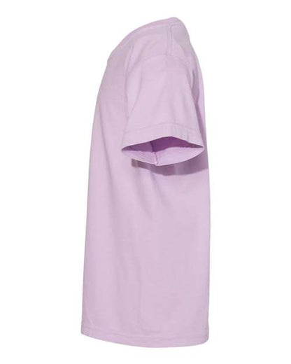 Comfort Colors Garment-Dyed Youth Heavyweight T-Shirt 9018 Orchid Custom Embroidered Business Logo