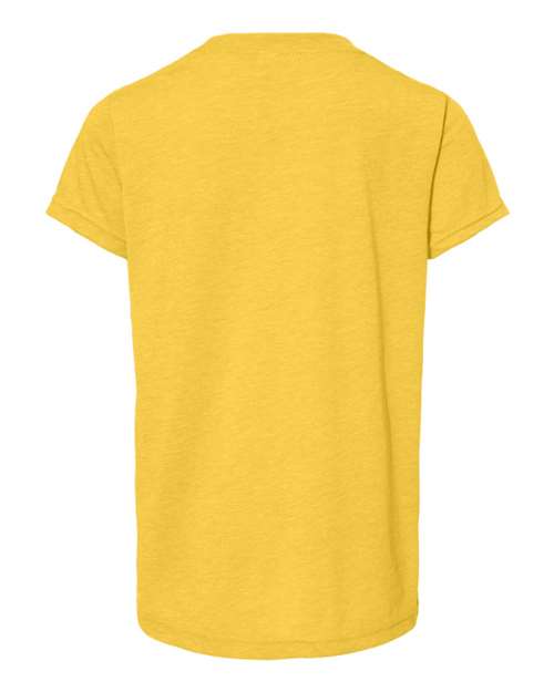 BELLA + CANVAS Youth Triblend Tee 3413Y Custom Embroidered Business Logo