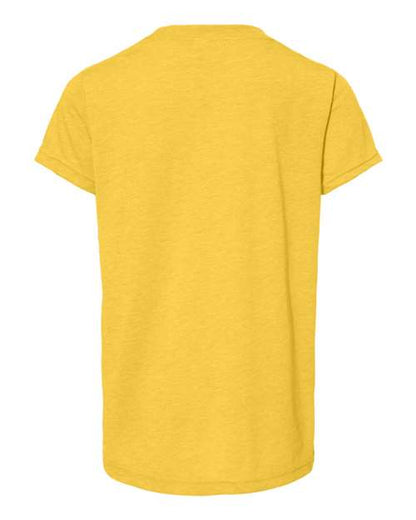 BELLA + CANVAS Youth Triblend Tee 3413Y Custom Embroidered Business Logo