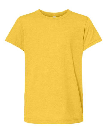 BELLA + CANVAS Youth Triblend Tee 3413Y Custom Embroidered Business Logo