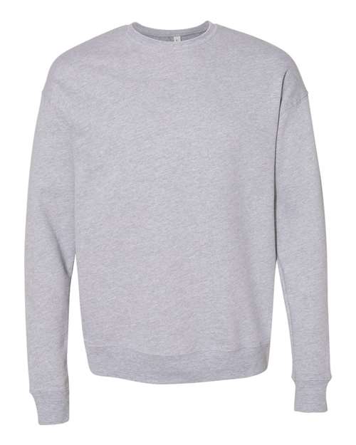 BELLA + CANVAS Sponge Fleece Drop Shoulder Crewneck Sweatshirt 3945 Custom Embroidered Business Logo