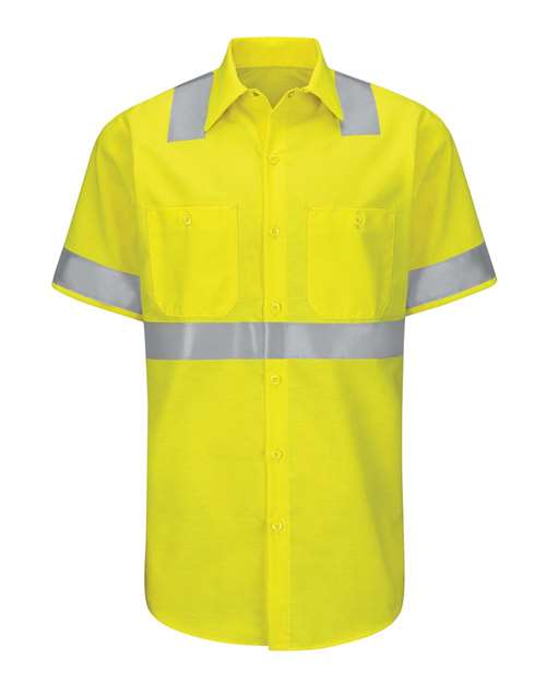 Red Kap Men's Tall Enhanced & Hi-Visibility Work Shirt SY24T