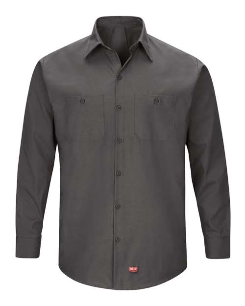 Red Kap Mimix™ Long Sleeve Work Shirt - Tall Sizes SX10T Custom Embroidered Business Logo