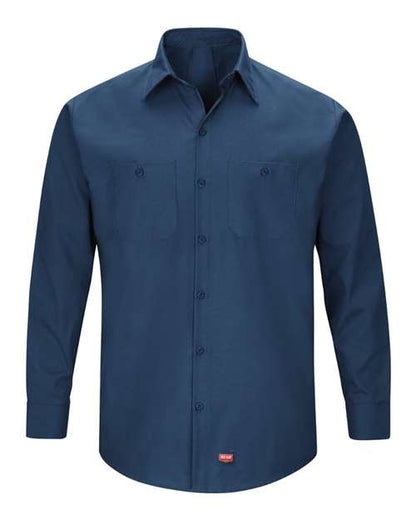 Red Kap Mimix™ Long Sleeve Work Shirt - Tall Sizes SX10T Custom Embroidered Business Logo