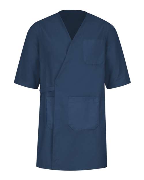 Red Kap Collarless Butcher Wrap WP10 Custom Embroidered Business Logo