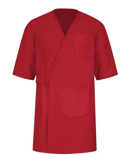 Red Kap Collarless Butcher Wrap WP10 Custom Embroidered Business Logo