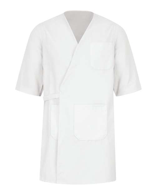 Red Kap Collarless Butcher Wrap WP10 Custom Embroidered Business Logo