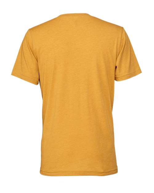 BELLA + CANVAS CVC Jersey Tee 3001CVC Heather Mustard Custom Embroidered Business Logo