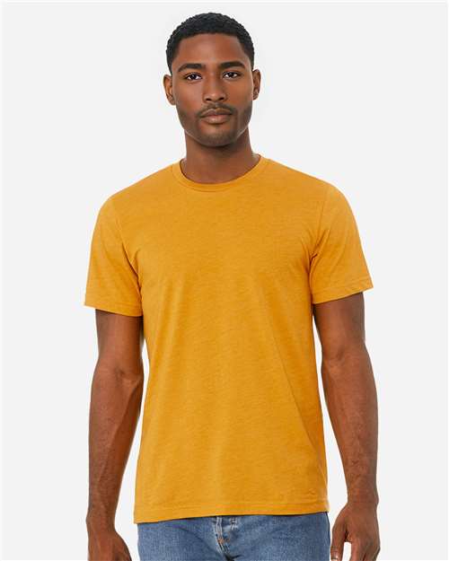 BELLA + CANVAS CVC Jersey Tee 3001CVC Heather Mustard