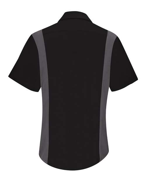 Red Kap Performance Plus Long Sleeve Shirt with OilBlok Technology - Tall Sizes SY32T Custom Embroidered Business Logo
