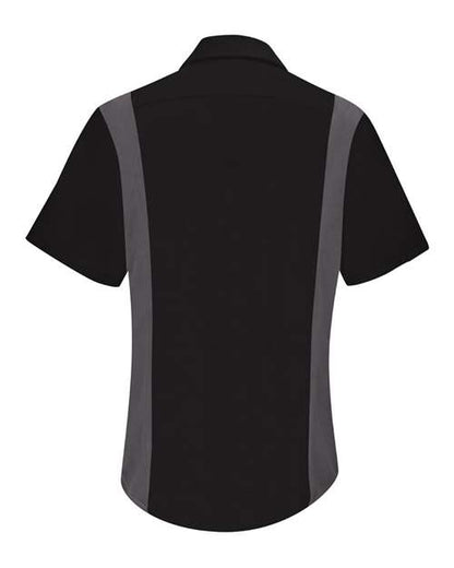 Red Kap Performance Plus Long Sleeve Shirt with OilBlok Technology - Tall Sizes SY32T Custom Embroidered Business Logo