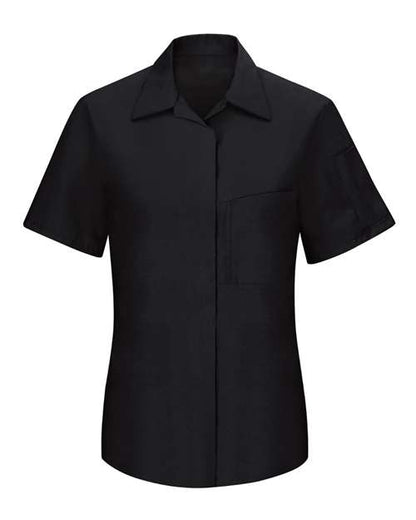 Red Kap Performance Plus Long Sleeve Shirt with OilBlok Technology - Tall Sizes SY32T Custom Embroidered Business Logo