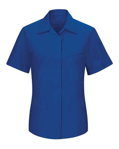 Red Kap Women's Performance Plus Short Sleeve Shop Shirt with Oilblok Technology SY41