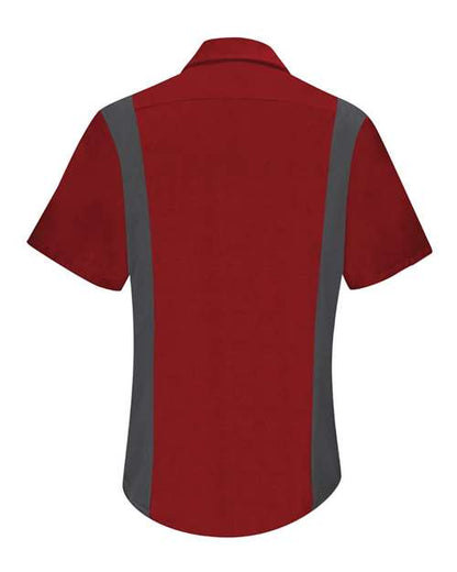 Red Kap Women's Performance Plus Short Sleeve Shop Shirt with Oilblok Technology SY41