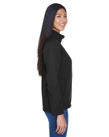 North End Ladies' Three-Layer Fleece Bonded Performance Soft Shell Jacket 78034