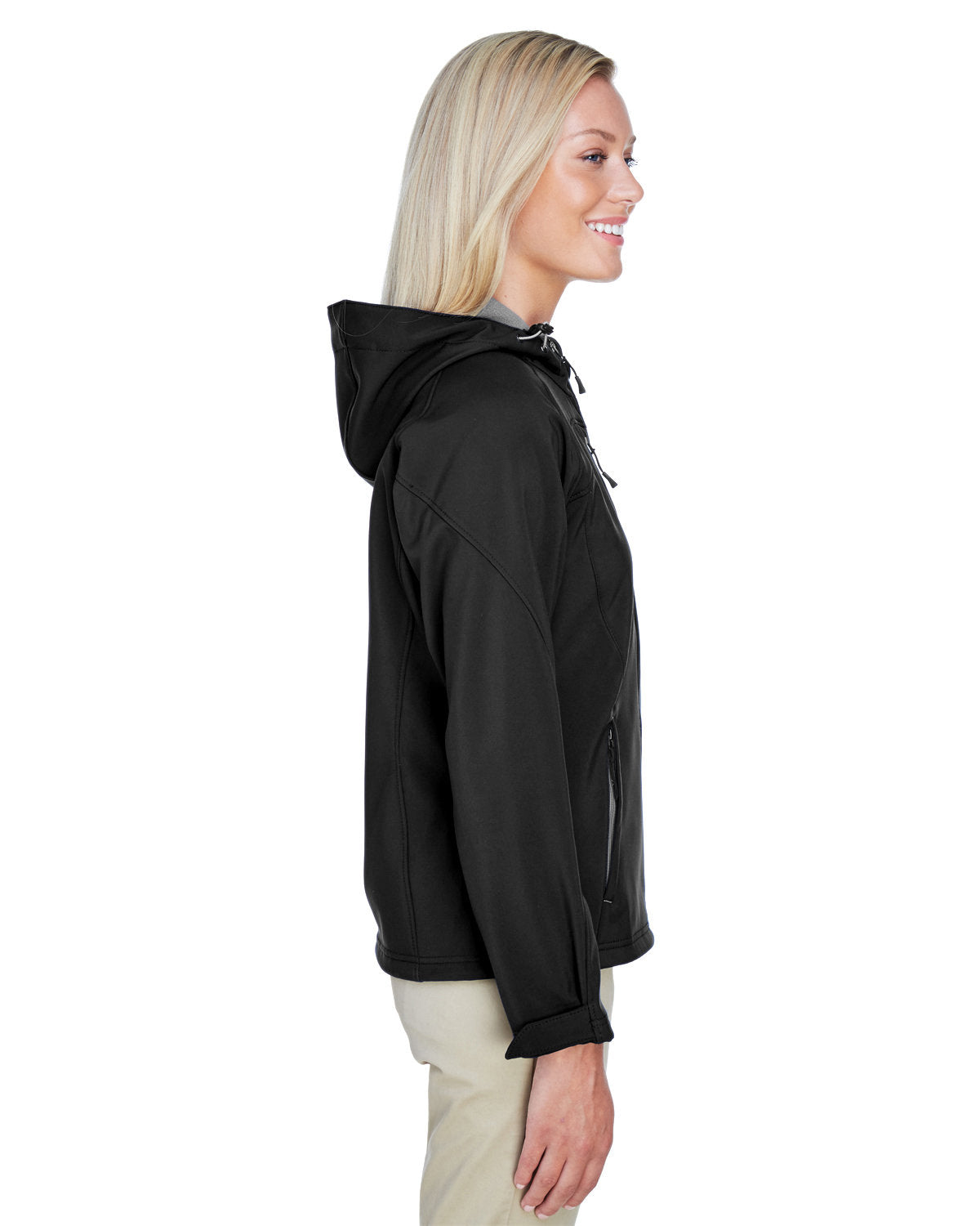 North End Ladies' Prospect Two-Layer Fleece Bonded Soft Shell Hooded Jacket 78166