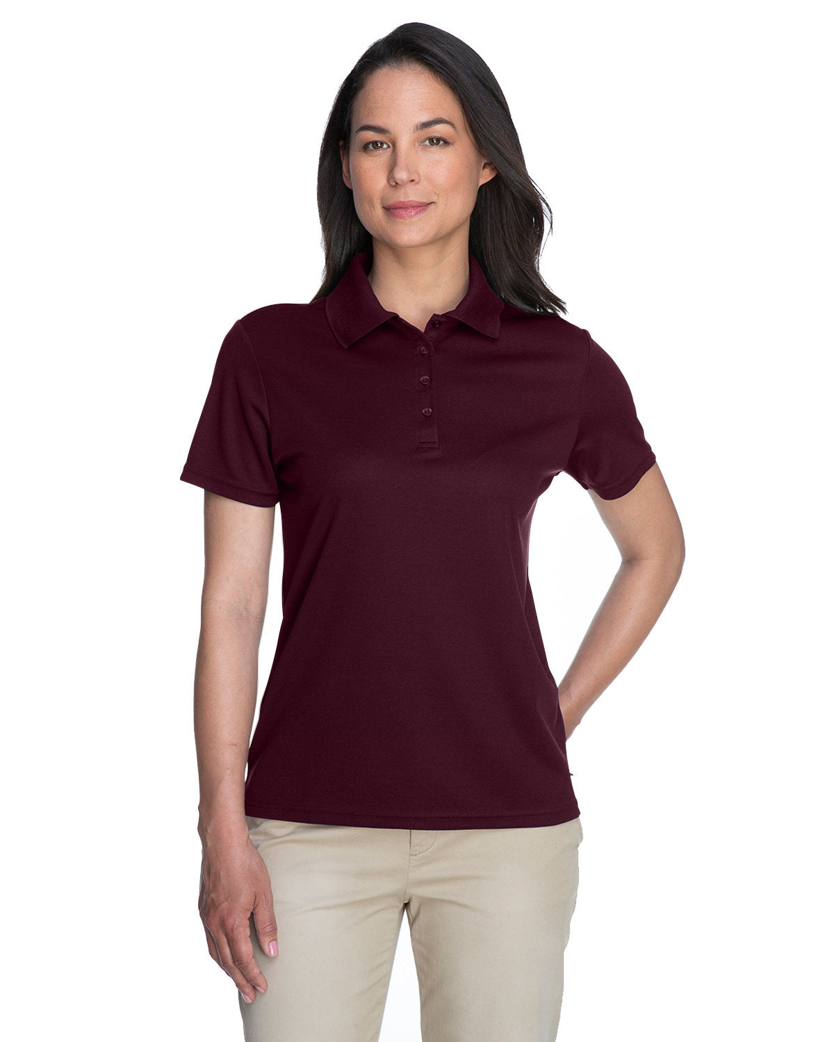 CORE365 Ladies' Origin Performance Piqué Polo 78181 BURGUNDY