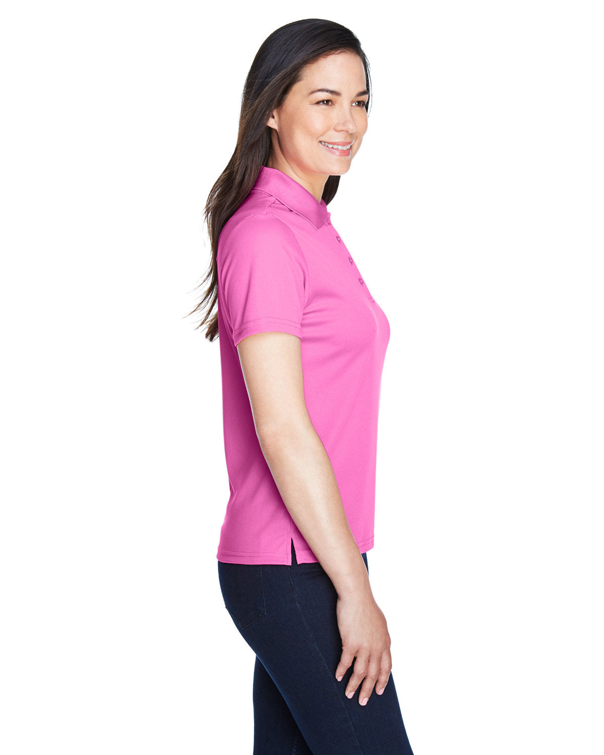 CORE365 Ladies' Origin Performance Piqué Polo 78181 CHARITY PINK