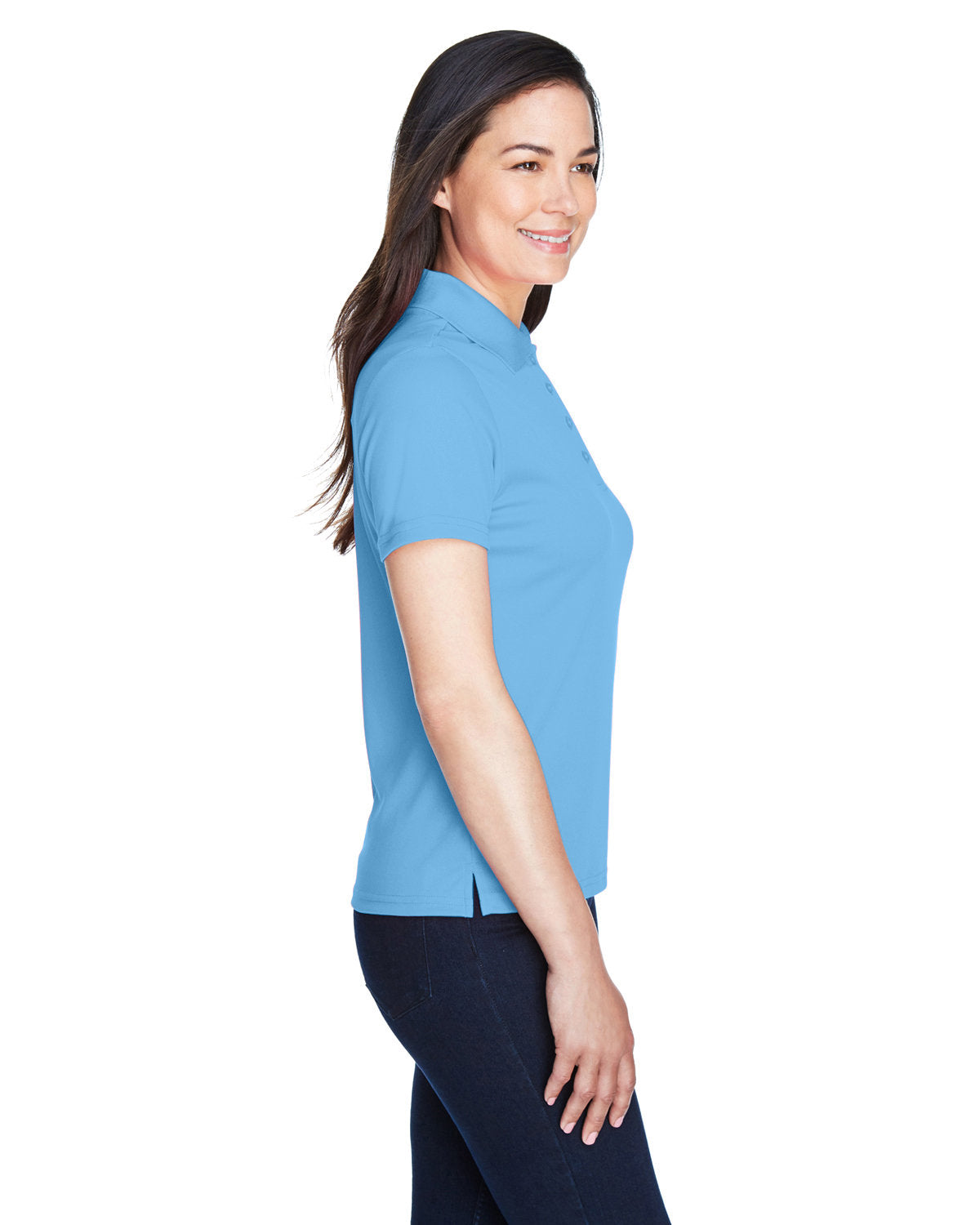 CORE365 Ladies' Origin Performance Piqué Polo 78181 COLUMBIA BLUE