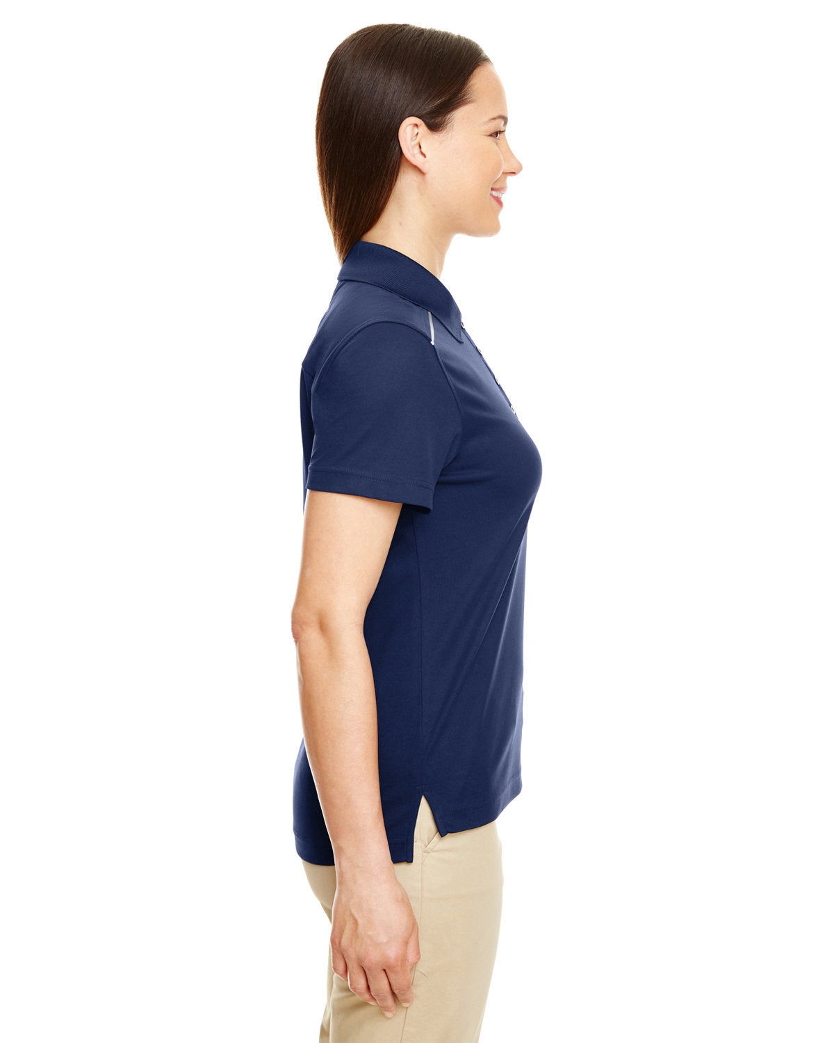 CORE365 Ladies' Radiant Performance Piqué Polo with Reflective Piping 78181R