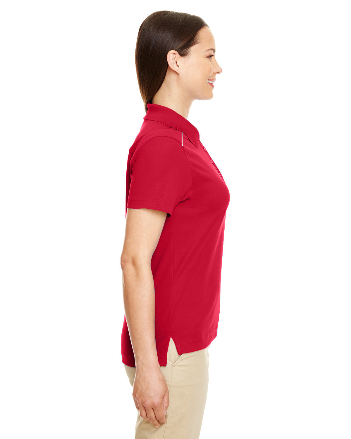 CORE365 Ladies' Radiant Performance Piqué Polo with Reflective Piping 78181R