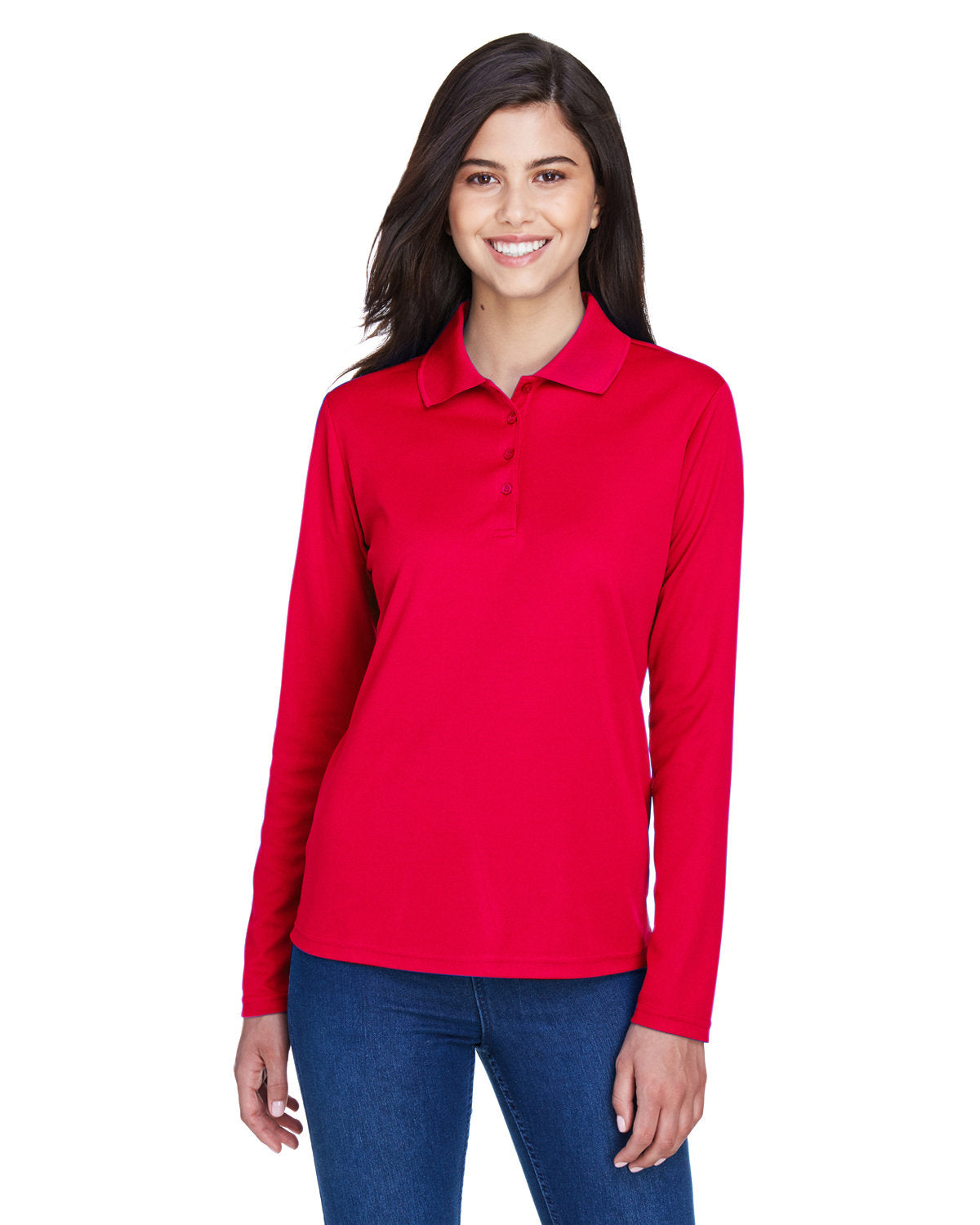 CORE365 Ladies' Pinnacle Performance Long-Sleeve Piqué Polo 78192