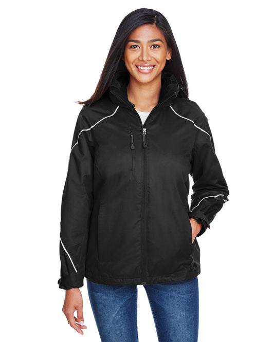 North End Ladies' Angle 3-in-1 Jacket with Bonded Fleece Liner 78196