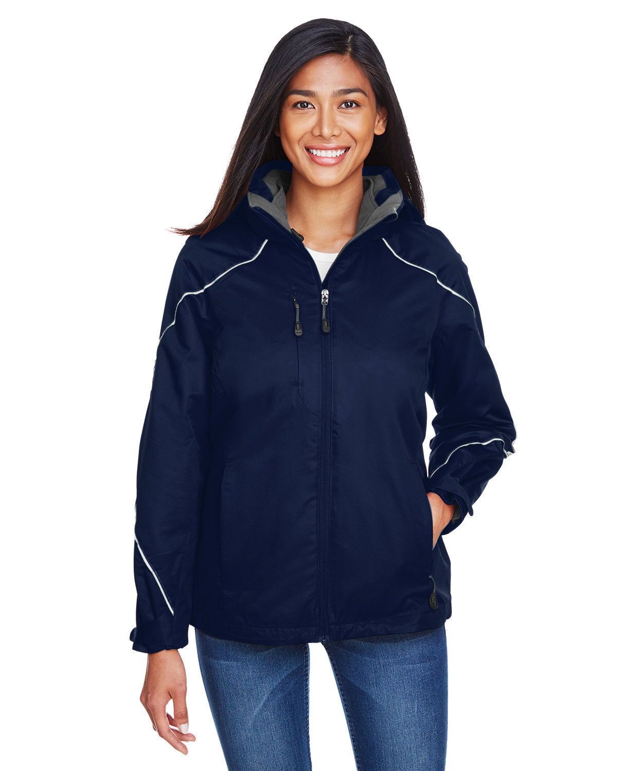 North End Ladies' Angle 3-in-1 Jacket with Bonded Fleece Liner 78196