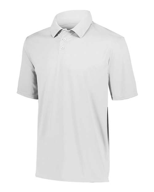 Custom EmbroideredAugusta Sportswear Unisex Vital Polo 7652 White