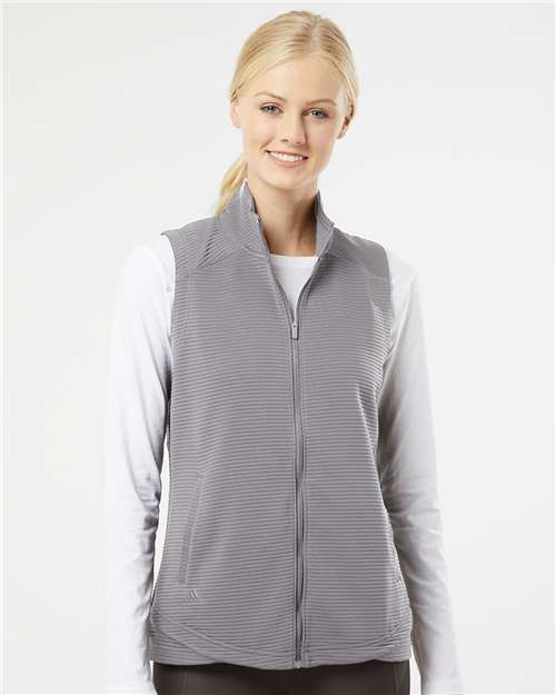 Custom Embroidered  Adidas Women's Textured Full-Zip Vest A417  
