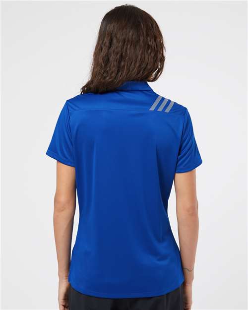 Adidas Women's 3-Stripes Shoulder Polo A325 Custom Embroidered Business Logo