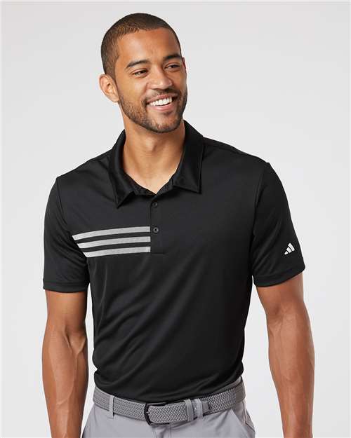 Adidas 3-Stripes Chest Polo A324 Custom Embroidered Business Logo